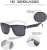 Солнцезашитные очки DUBERY черные / белые
