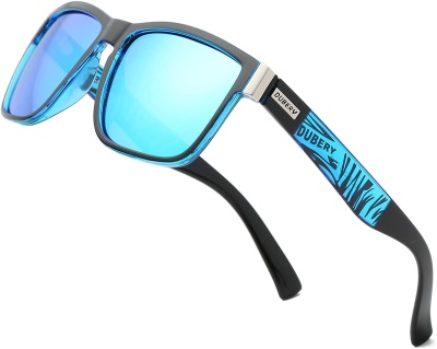 Солнцезашитные очки DUBERY черные / голубые