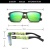 Солнцезашитные очки DUBERY черные / зеленые