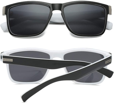 Солнцезашитные очки DUBERY черные / белые